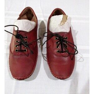 Pikolinos Comfort Shoe Women 36 US 5.5-6 Red Leather Lace Up